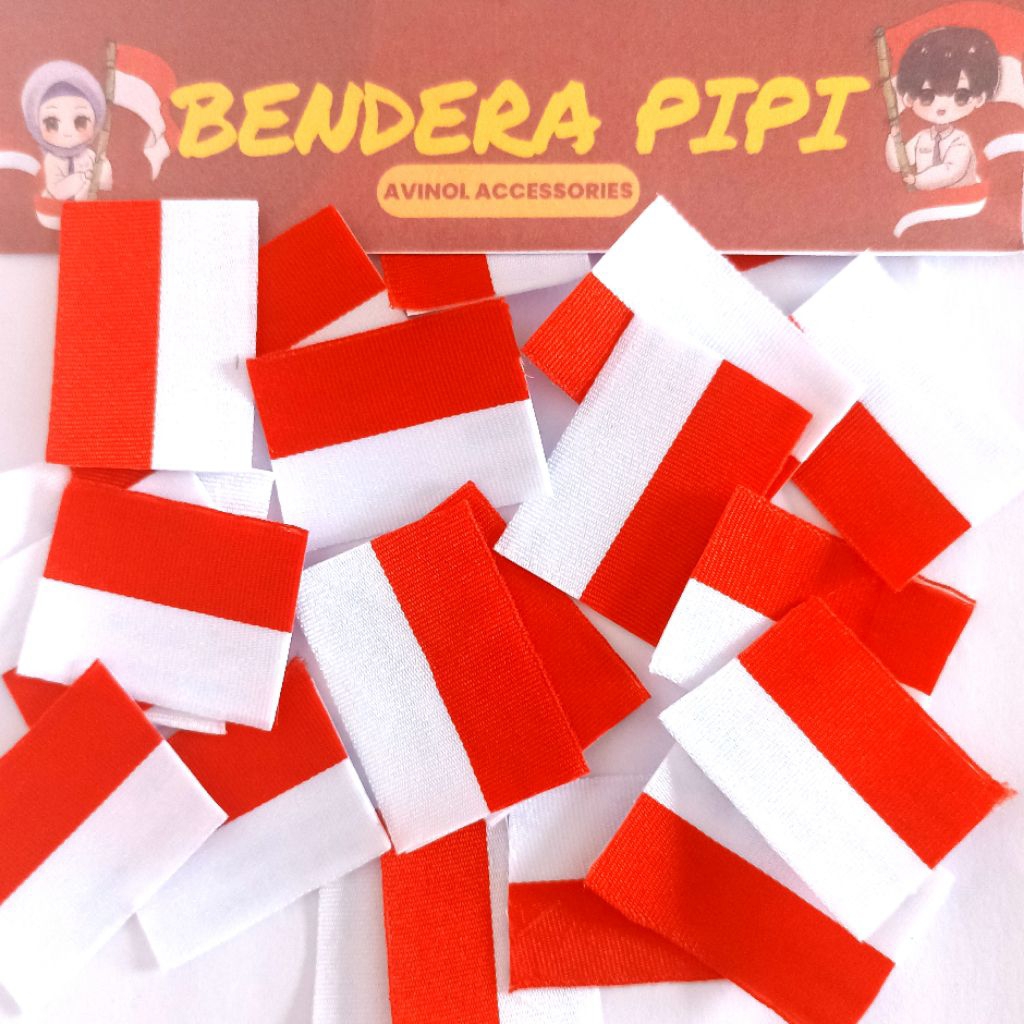 

[AVINOL] Stiker Pipi Merah Putih Indonesia (minimal order 10pcs) 17 agustusan | Bahan pita