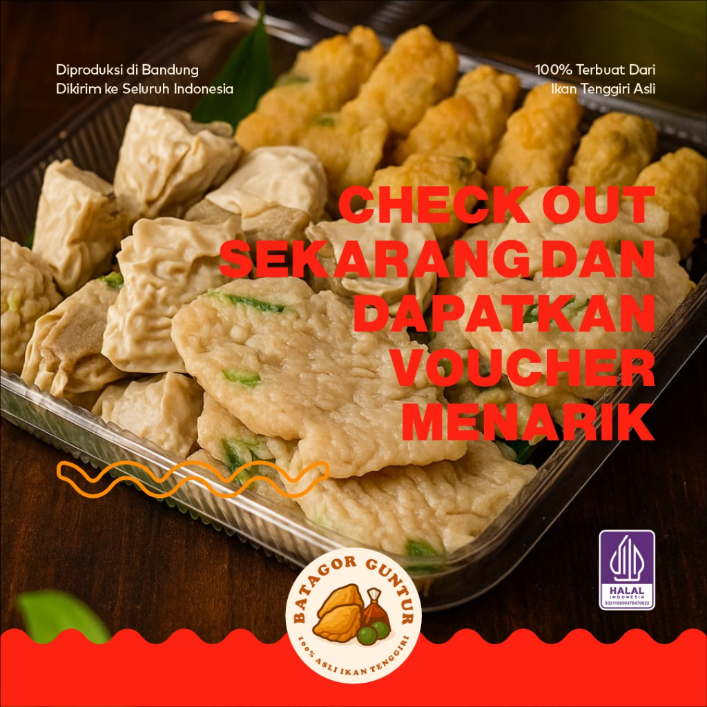 

BATAGOR GUNTUR - Batagor Guntur Setengah Matang Isi 10 biji Kemasan Vakum Asli 100% Ikan Tenggiri
