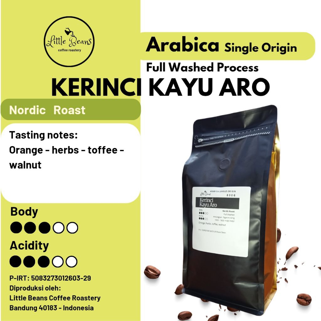 

Kopi arabica Kerinci Kayu Aro 800gr/400gr/200gr biji/bubuk untuk filter, americano