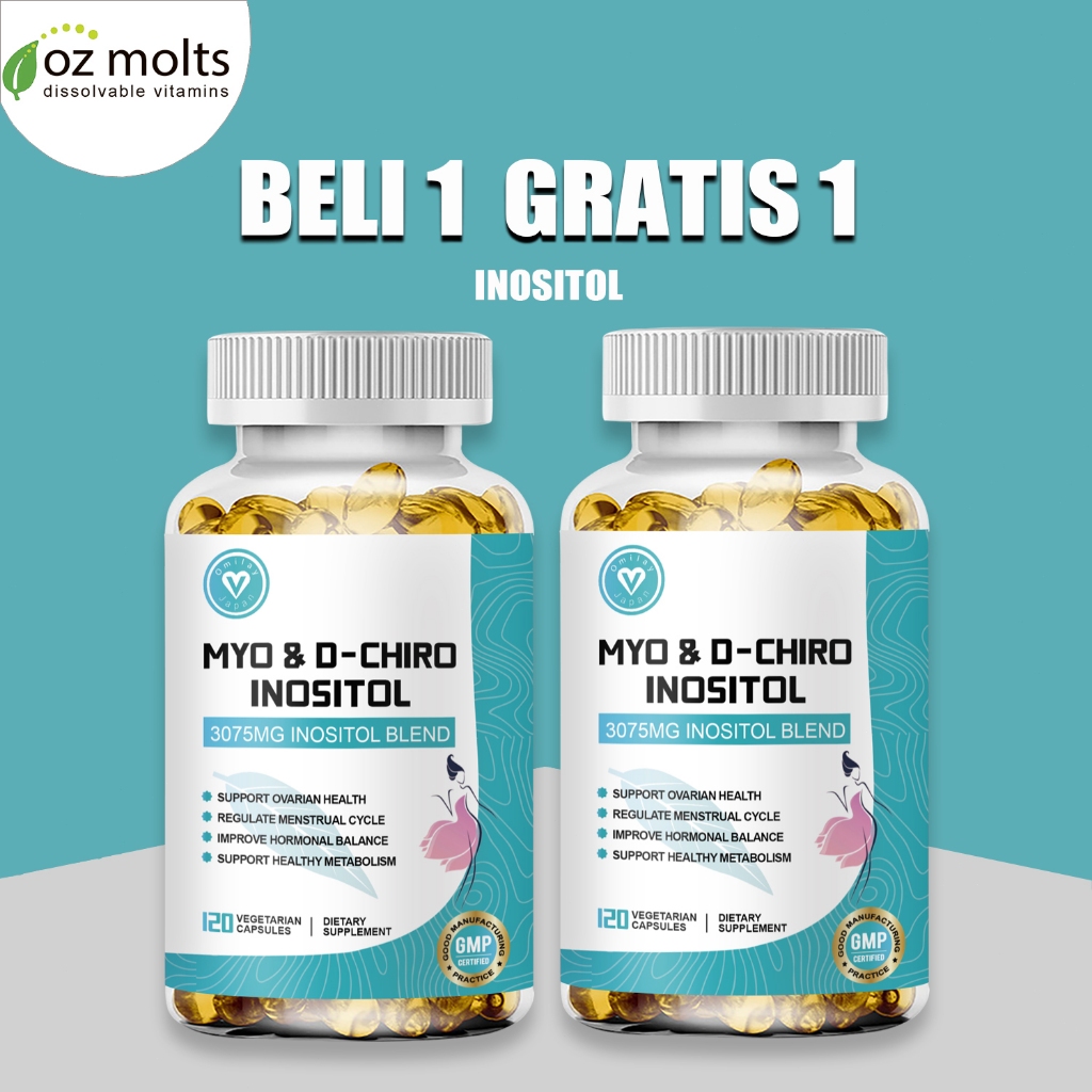 ORIGINAL Ozmolts Myo & D-Chiro Inositol Capsule Supports Metabolic Health Myo Inositol Supplements