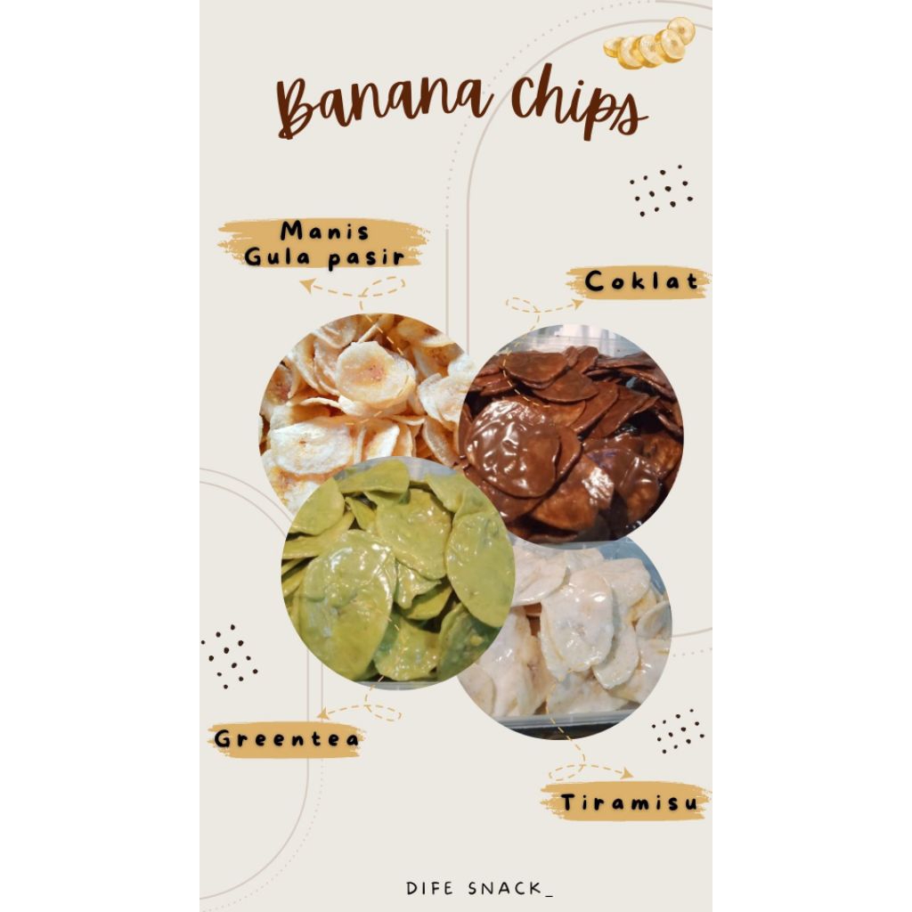 

Banana chips | keripik pisang coklat