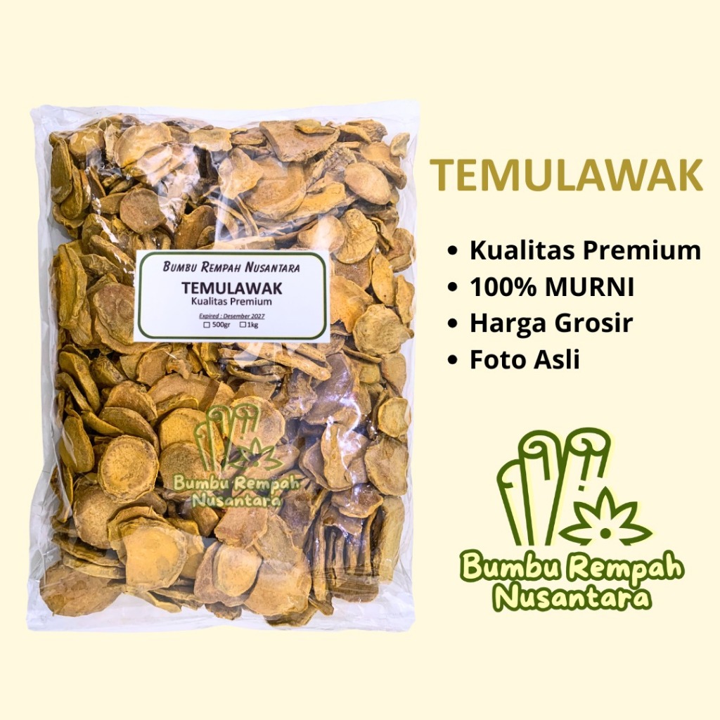 

Temulawak kering 500g 1kg - Rempah Asli Murni | BUMBU REMPAH NUSANTARA | Bumbu Dapur Nusantara Grosir Murah