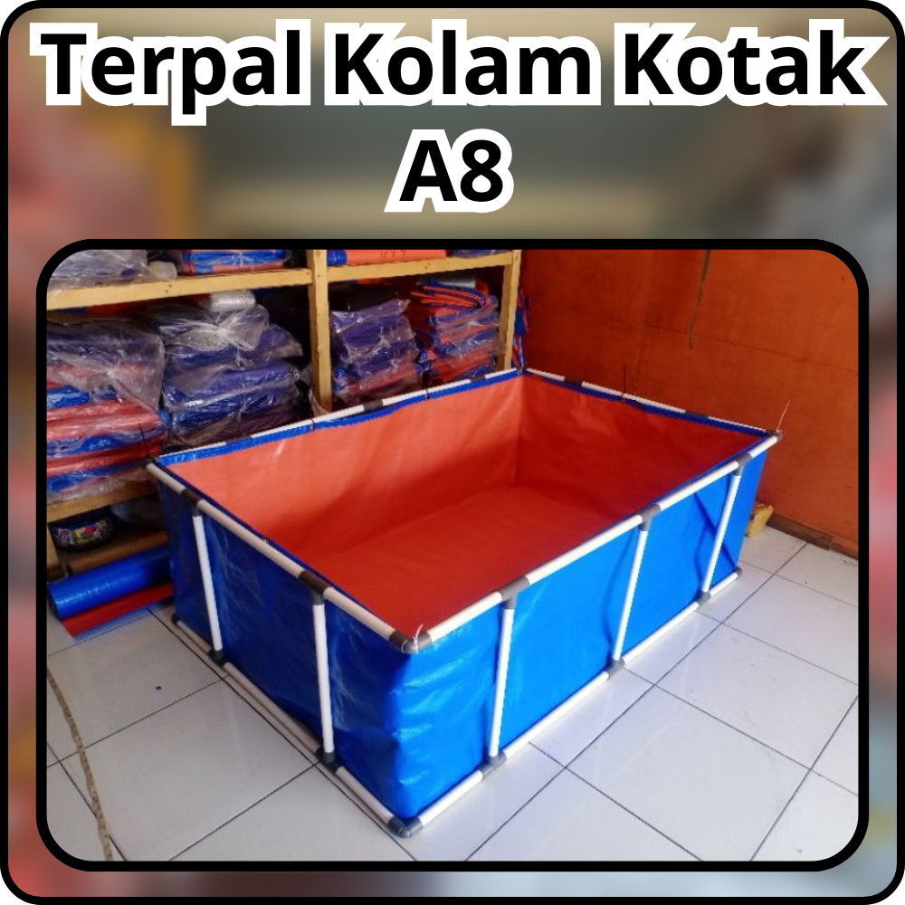 Jual Terpal Kolam Kotak - Terpal Untuk Kolam Air / Kolam Ikan Banyak Varian - Rajawali Terpal Olshop