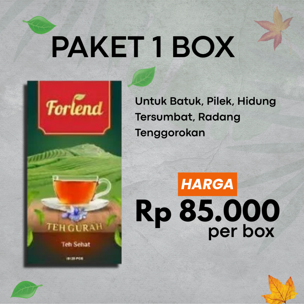 

FORLEND - Teh Gurah Herbal Alami Keluarkan Lendir Dahak Sinusitis Atasi Gejala TBC & Batuk Menahun