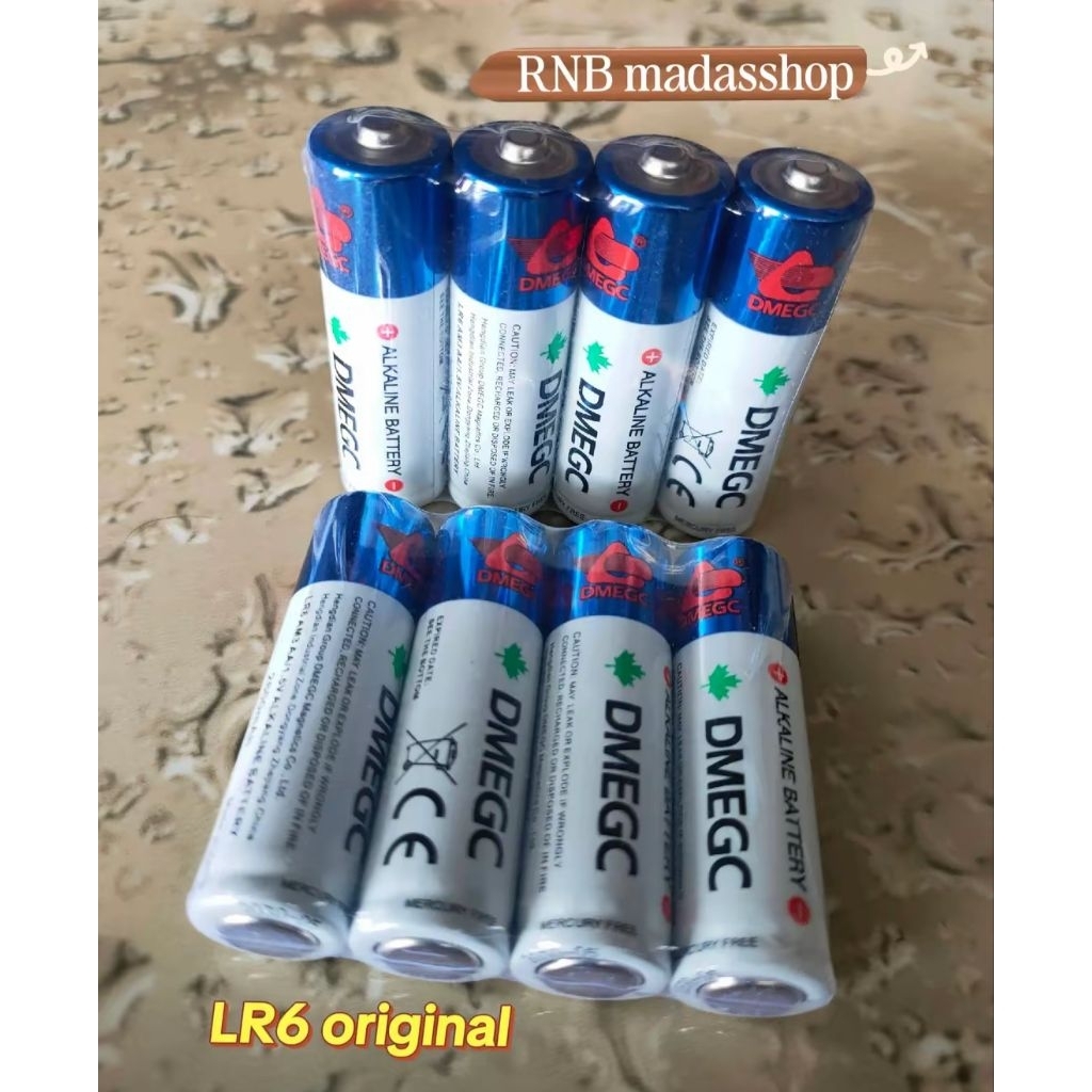 Baterai AA 1.5V Alkaline DMEGC 2600mah harga isi 4 pcs