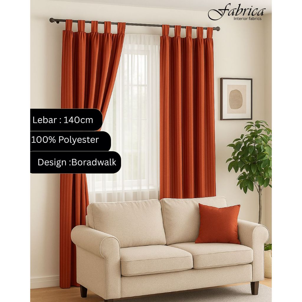 BOARDWALK - Bahan Kain Gorden, Taplak Meja, Kap Lampu, Table Runner