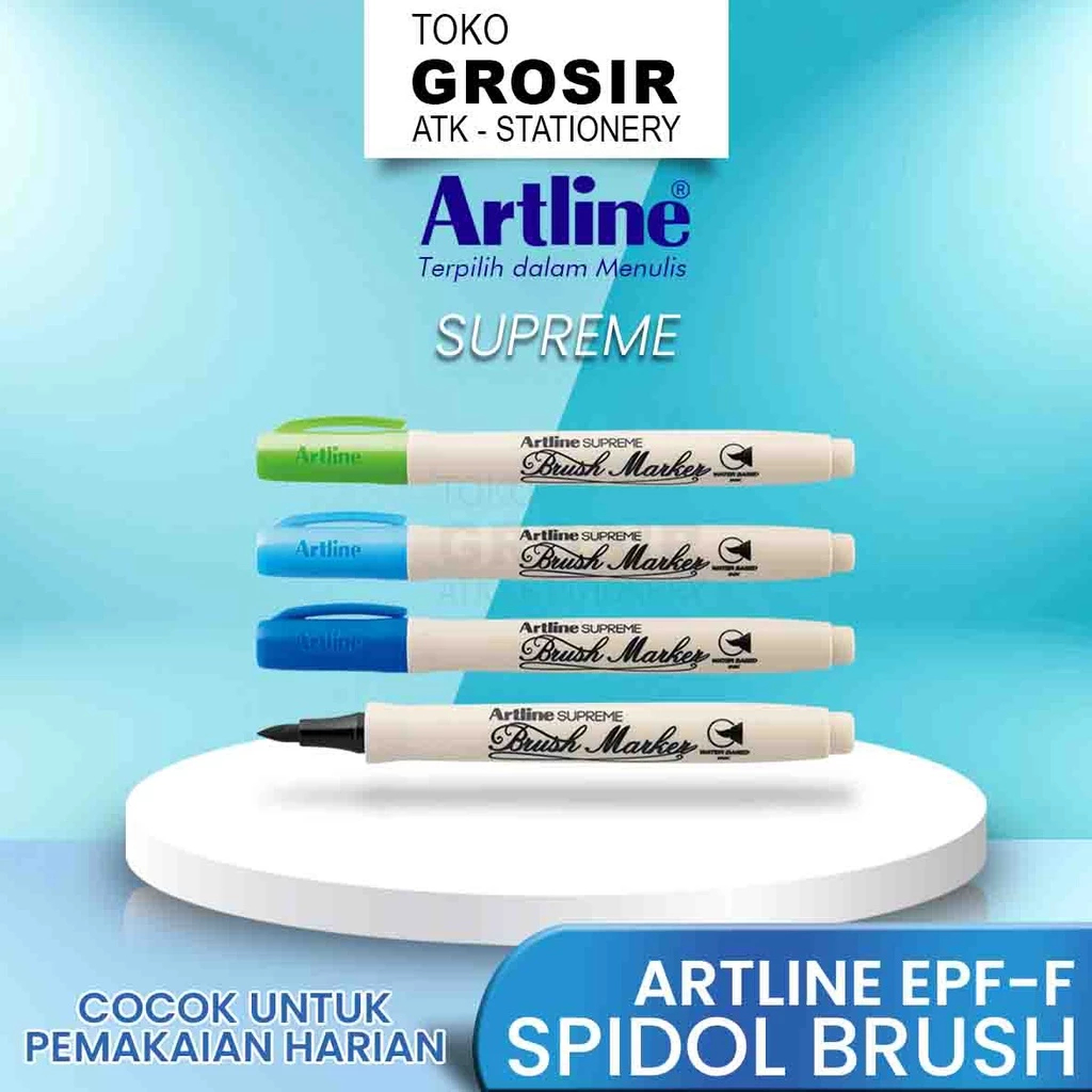 

ARTLINE Brush Pen Pena Kuas Warna Spidol Kaligrafi Brushpen Art Marker Lettering Calligraphy EPF-F 2