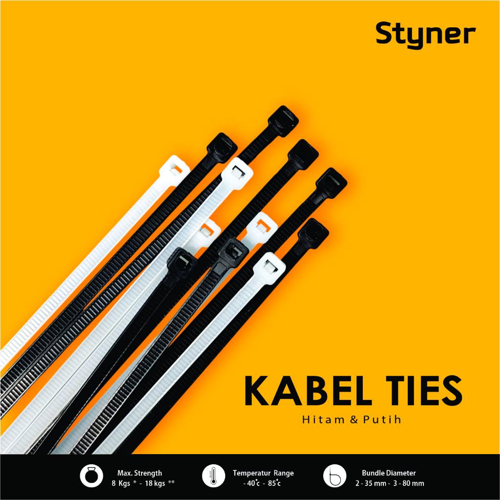 

Kabel Ties Styner Isi 100 Pcs