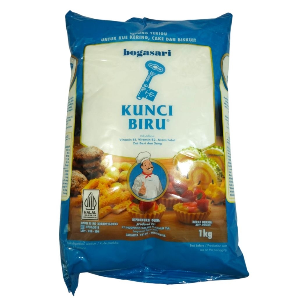 

Tepung terigu kunci biru 1 kg