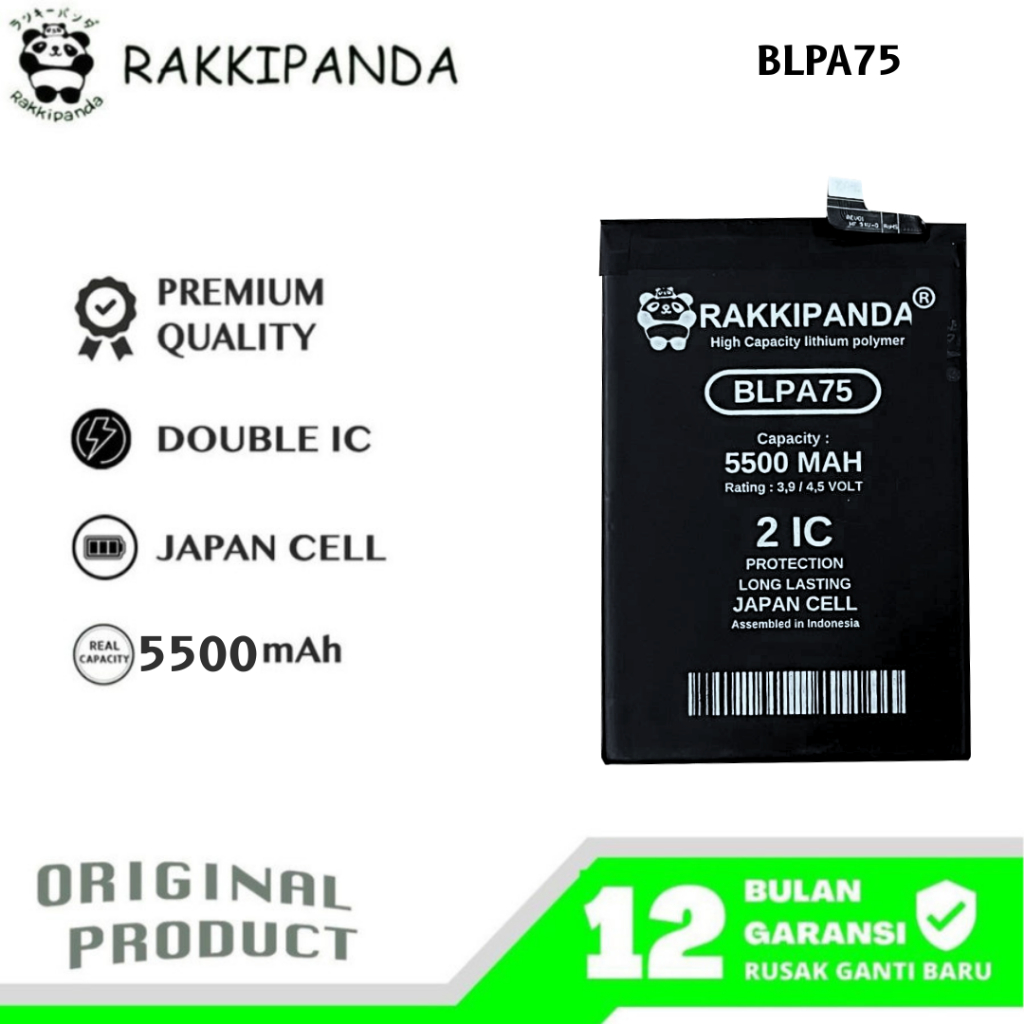 RakkiPanda - BLPA75 Realme Note 60 Batre Batrai Baterai