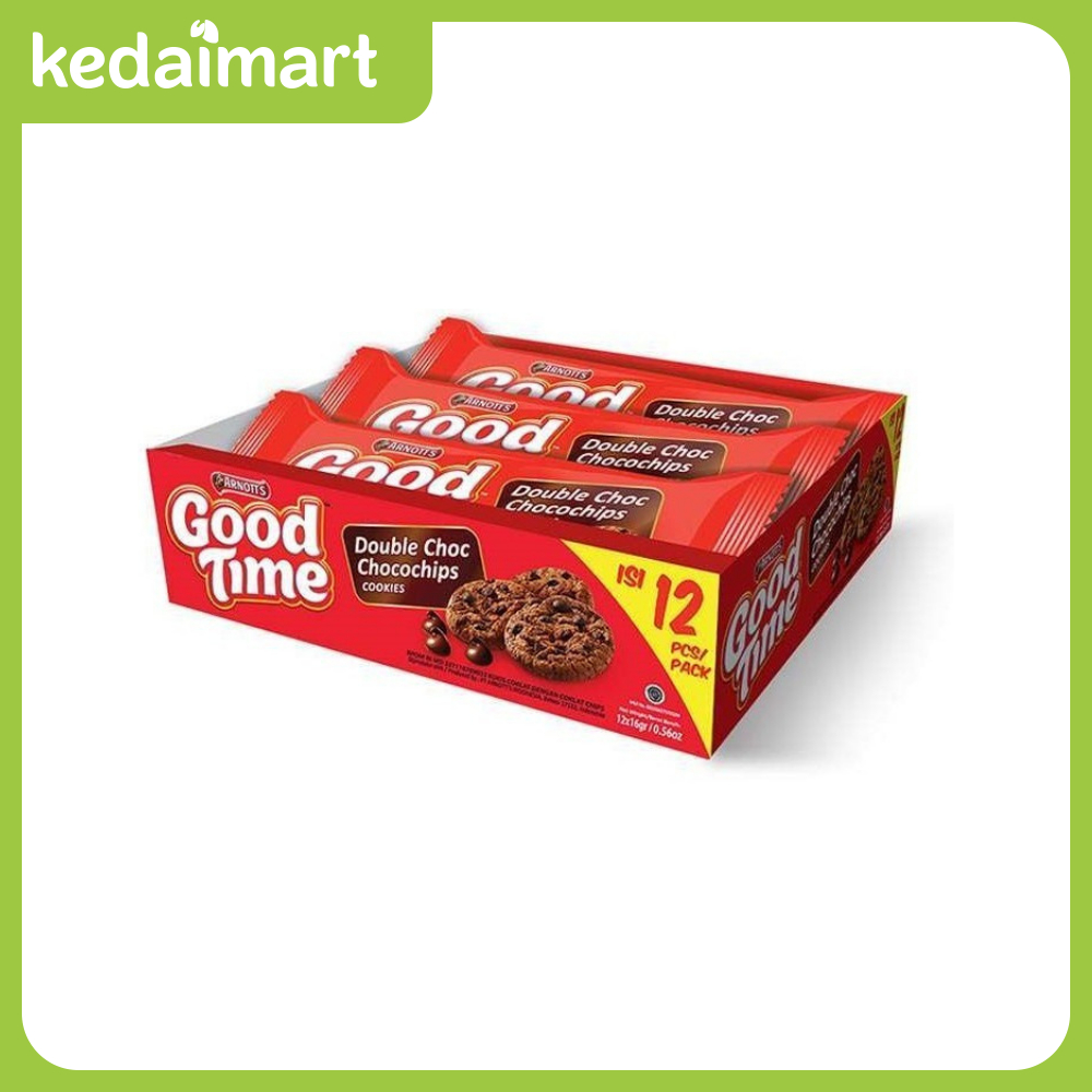 

Good Time Cookies Double Choc Chocochips 12 x 10.5 Gram