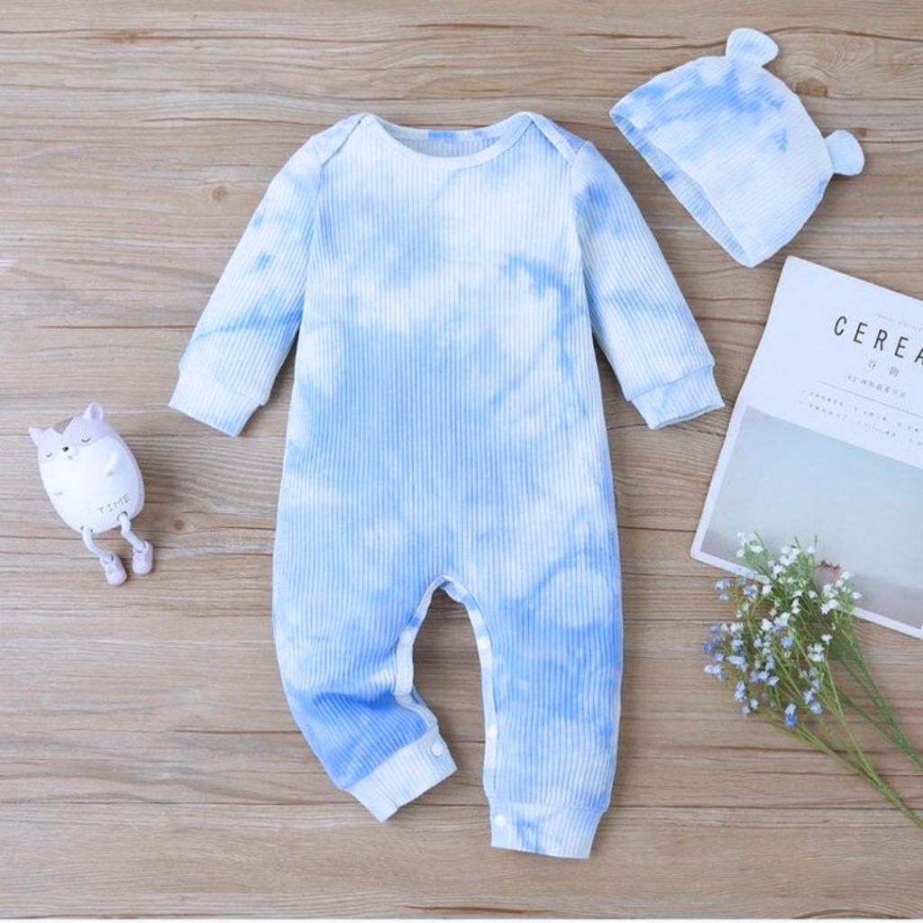 Shein Baju Bayi Jumper Tangan Panjang Jumpsuit Boy Romper Anak Laki Laki 2in1 Topi Import Bahan Cott