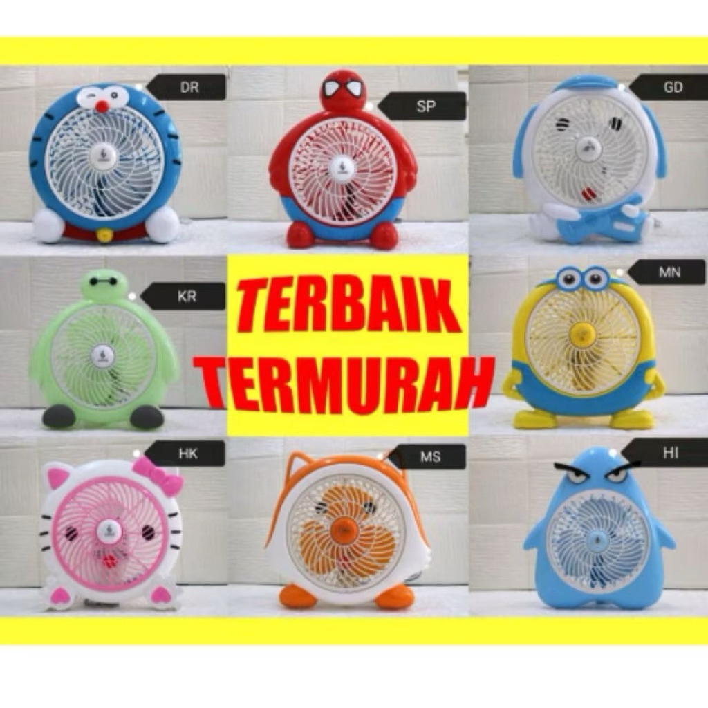 kipas angin karakter 10’’. kipas angin meja. garansi Toko