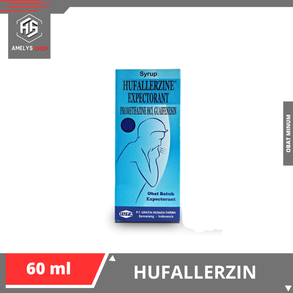 Hufallerzine Expectorant Syrup 60 ml Untuk Batuk Expectorant