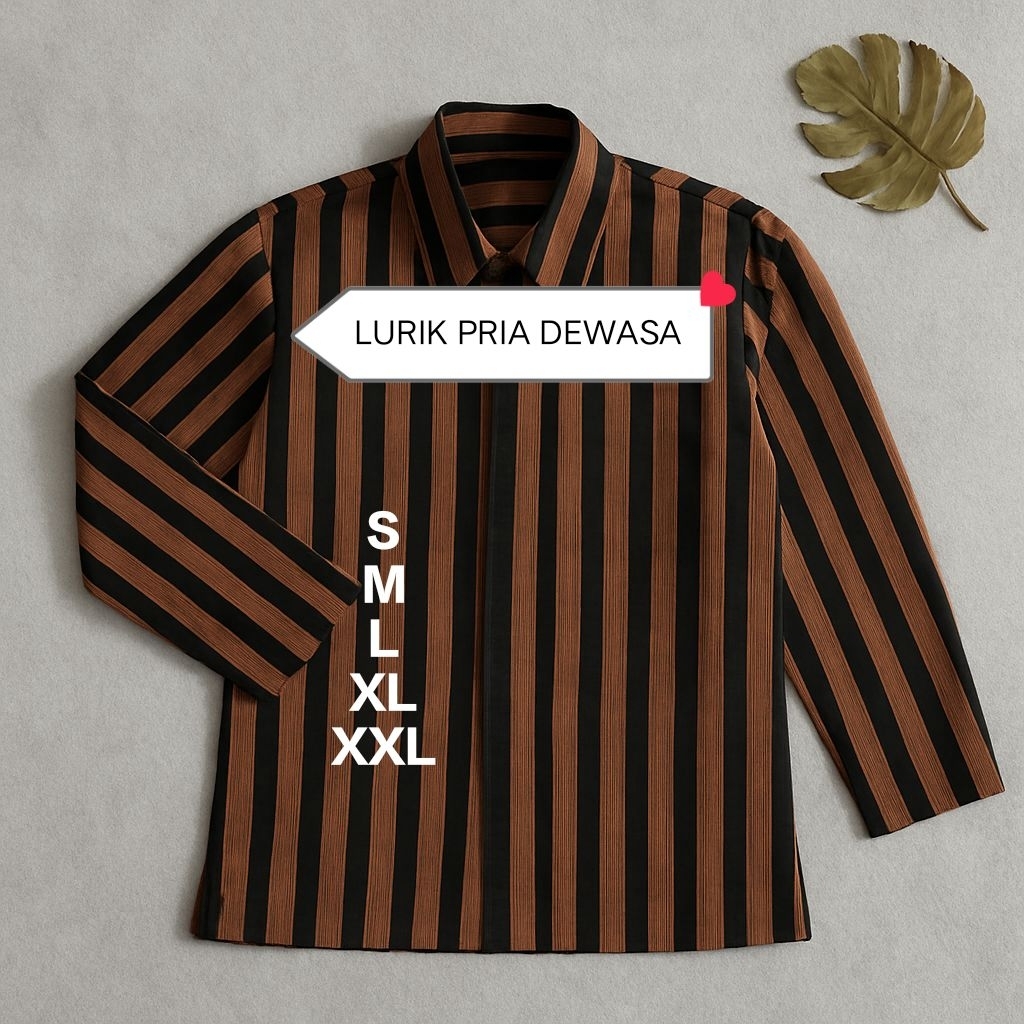 Lurik Dewasa, Surjan Lurik Dewasa, Lurik Pria Dewasa, Baju Adat Jawa Dewasa