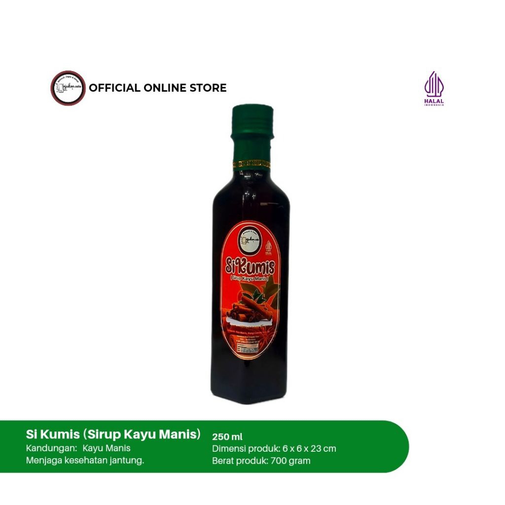 

Sirup Kayu Manis 250ml dan 500ml Botol Kaca Unjukan Solo/ Menjaga kesehatan jantung