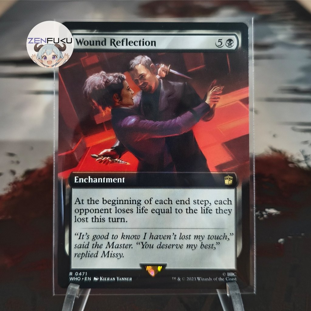 MTG Wound Reflection Extended Art Universes Beyond: Doctor Who WHO Black Enchantment