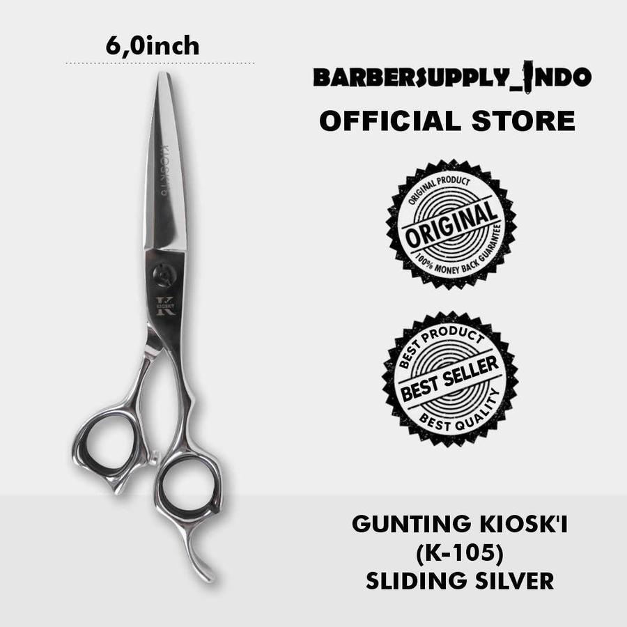

KIOSK'I SCISSOR GUNTING TEXTURE / SLIDING KIOSK'I (K-105) 6 INCH SILVER