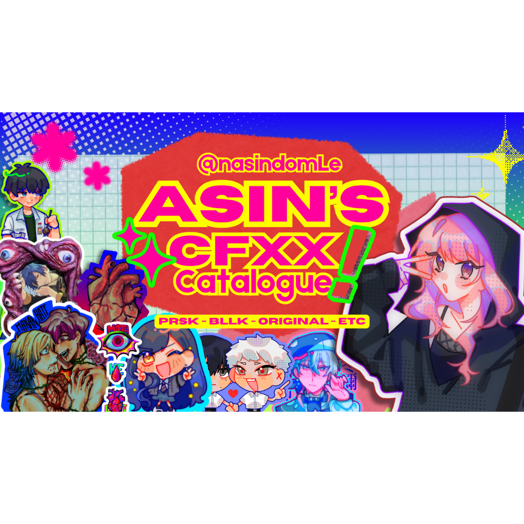 Fanmerch Proseka (Project Sekai) dan Fear and Hunger (Funger) [Nasindomle's CF18 Clearance Sale]