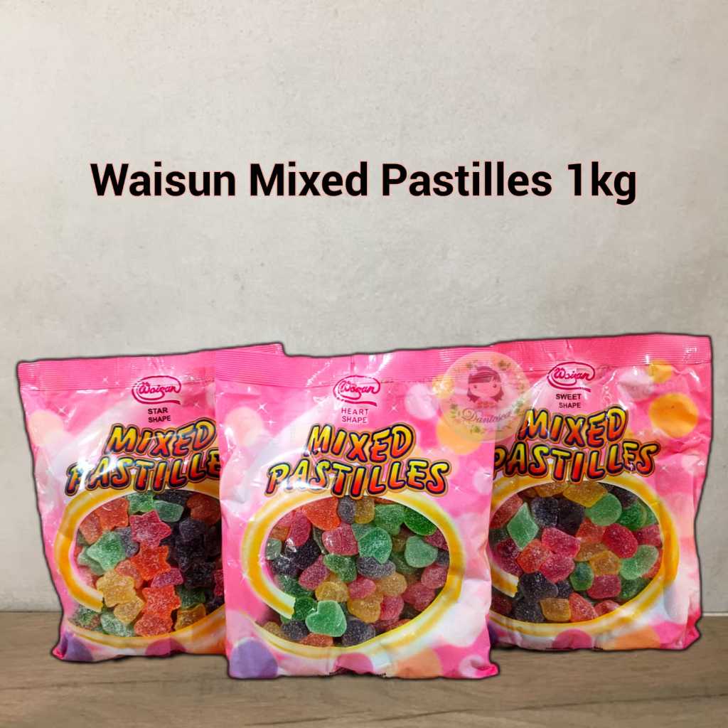 

Jelly Waisun Mixed Pastlles bentuk Heart, Star , Mixed 1kg (ds bgr)