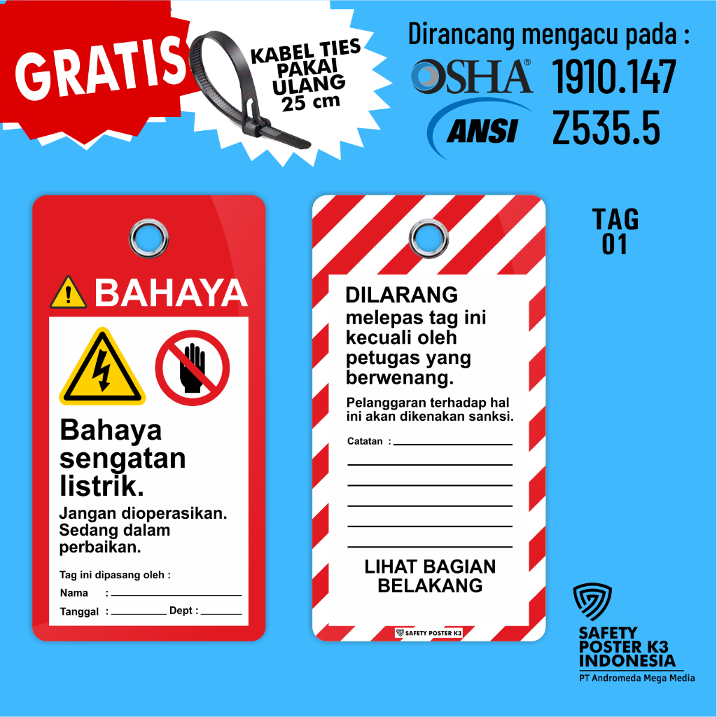 

Tag Loto : Bahaya Sengatan Listrik, Merah Putih, Outdoor Anti Air.