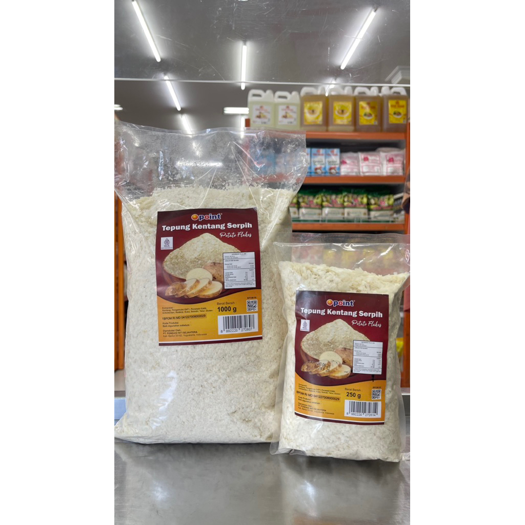 

POTATO FLAKE (TEPUNG KENTANG KASAR) 1000 G