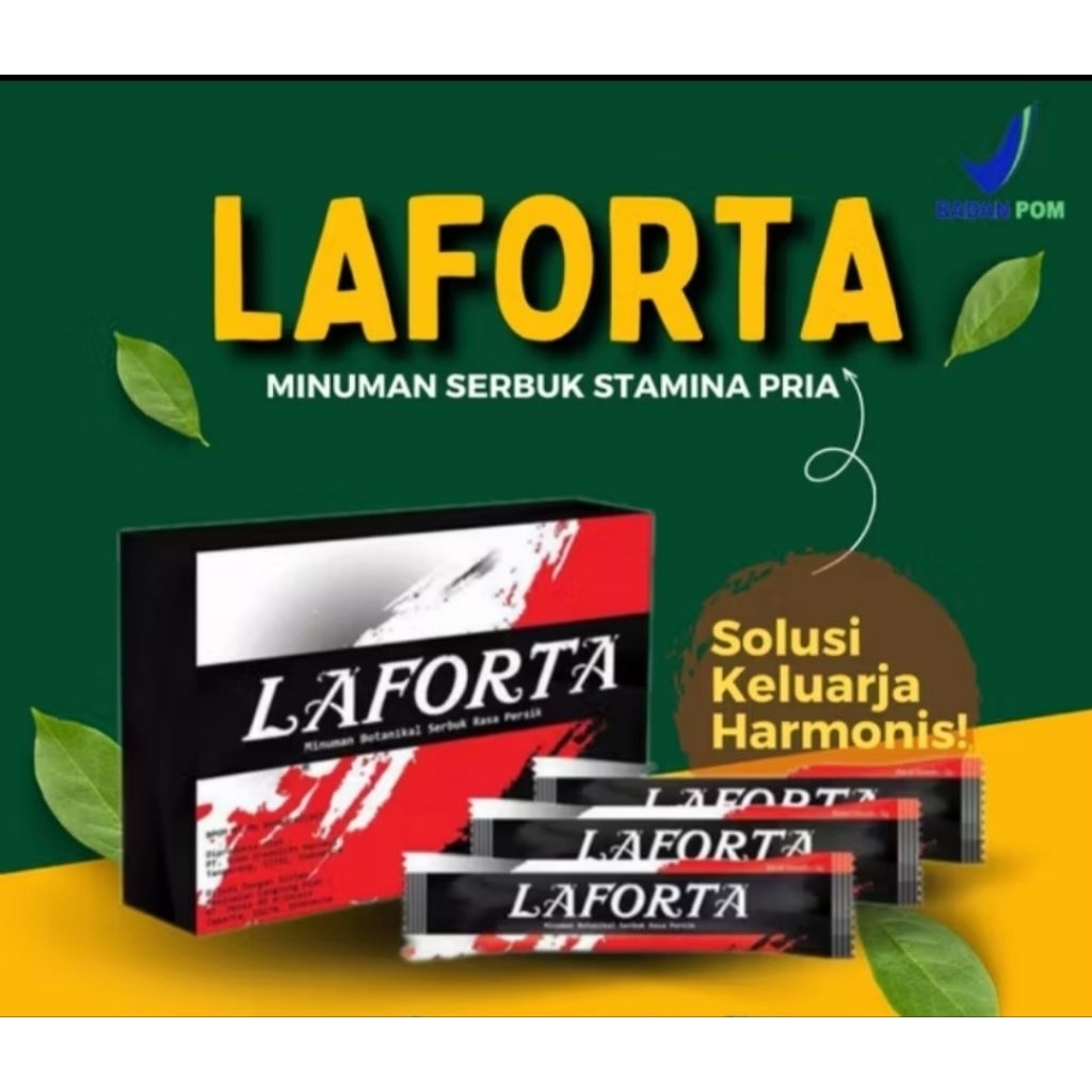 LAFORTA ASLI ORIGINAL OBAT PENAMBAH STAMINA PRIA ISI 10 SACHET OBAT HERBAL