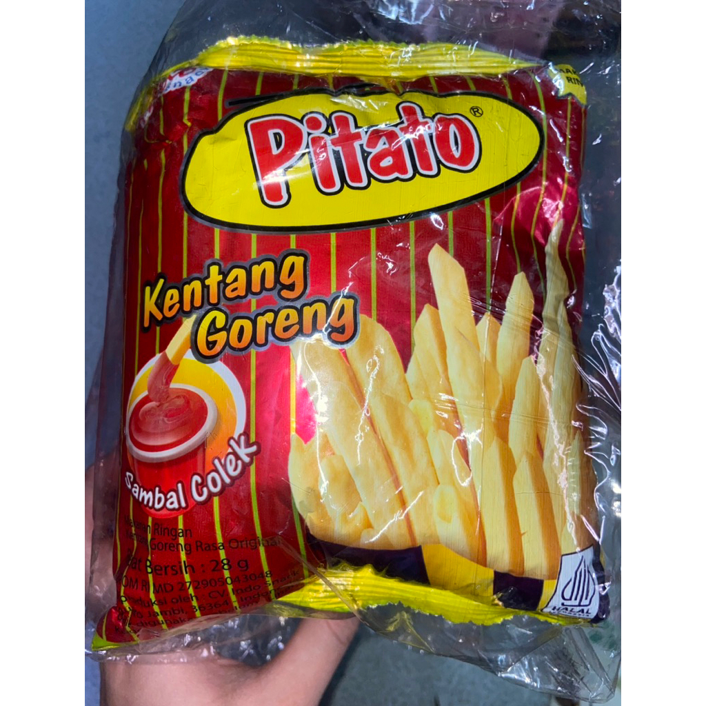 

Pitato Kentang Goreng 1 PAK Isi 5 Bks x 28g