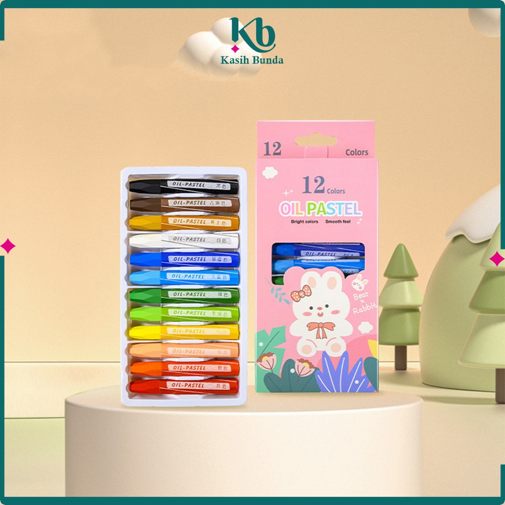 

EC Set Crayon Oil Pastel Isi 12 Warna Motif Kartun Anak / Krayon Pigmentasi Tinggi Aman Untuk / Set Perlengkapan Mewarnai Anak BUNDA A99