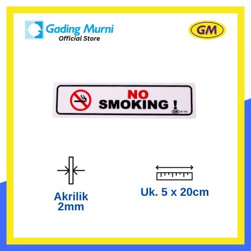 

GM LABEL NO SMOKING LK-143 KECIL