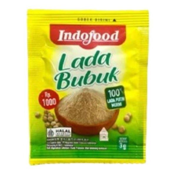 

INDOFOOD LADA BUBUK PUTIH PCS 3 GR 389005