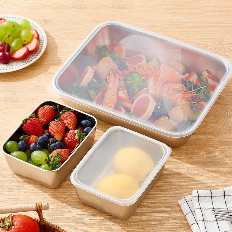 Kotak Makan Stainless TEBAL / Kotak Makan Tutup Stenlis / Bekal Anak Sekolah Stenles GAVIA KL-110