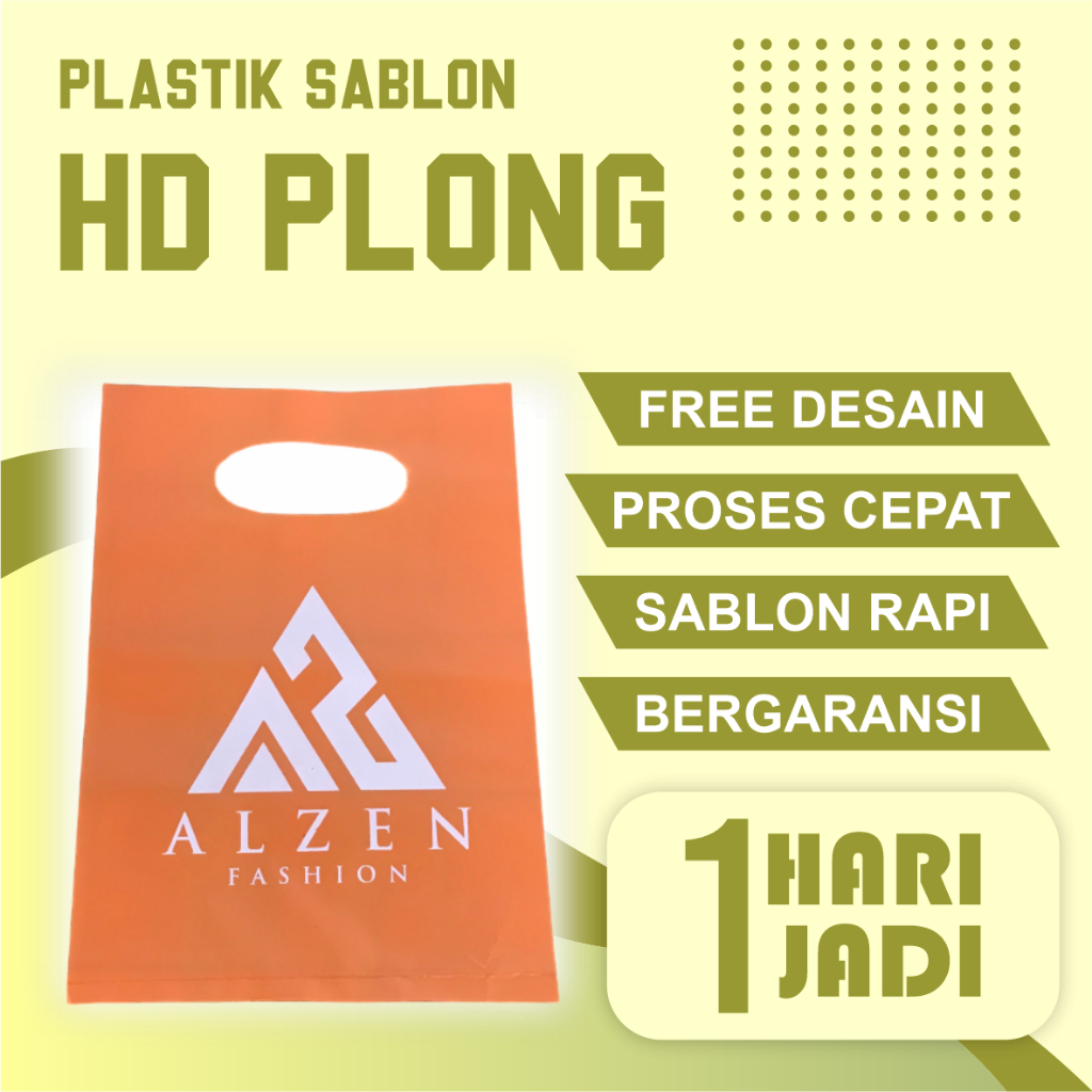 

(isi 100 pcs) Plastik Sablon Packing Olshop HD Plong 15x22 Murah, FREE DESIGN