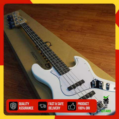 Gitar Guitar Bass Stinger SJB 580 SJB580 Gitar Bass Maple Wood Murah