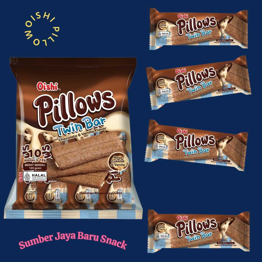 

Pillows Twin Bar | Isi 10 Pcs | Oishi
