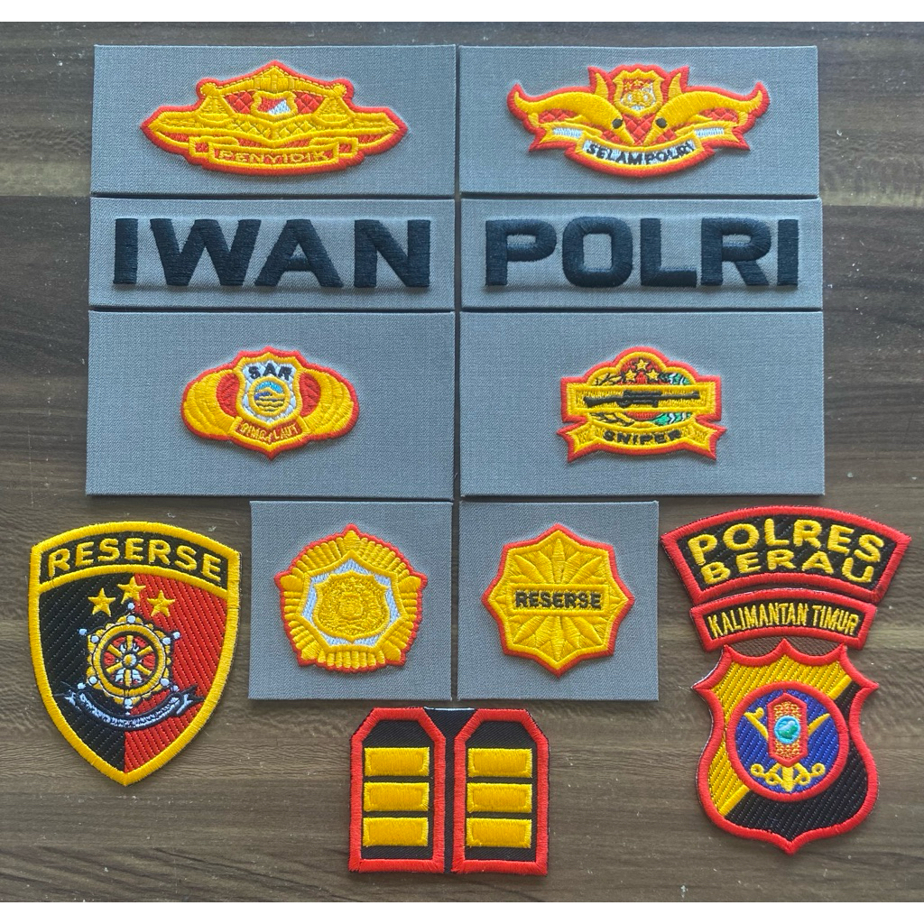 ATRIBUT POLRI PREMIUM LAPISAN PENGERAS