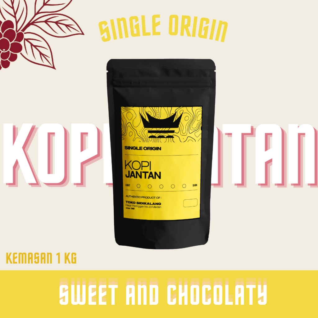 

Kopi Arabica Jantan Grade 1 Cap Rumah Adat 1 Kg | Biji & Bubuk Kopi Peaberry