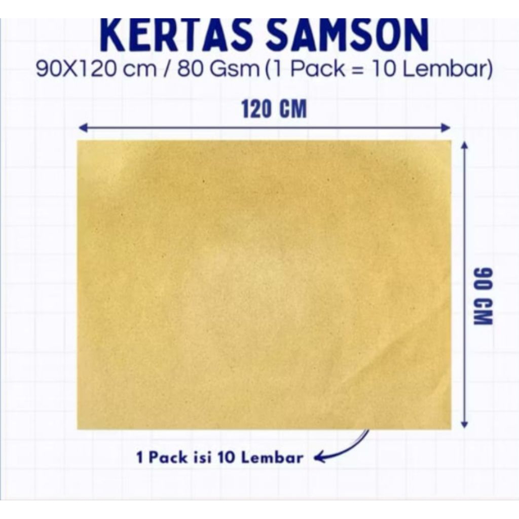 

kertas coklat samsons 80gsm 1rol=10 lembar