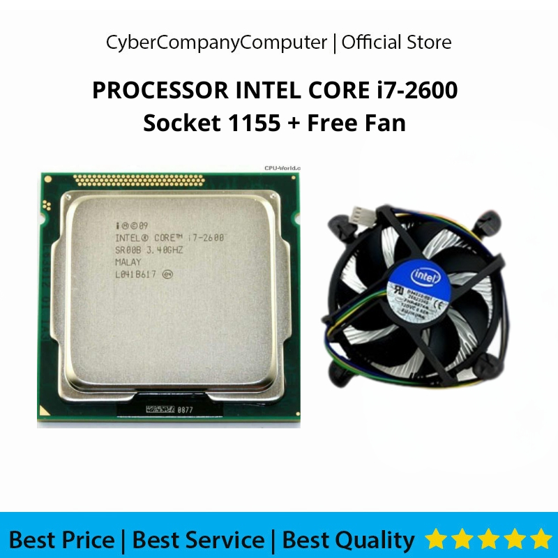 Processor Intel Core i7-2600 Gen2 LGA 1155 3.40GHz Free Fan - Processor Intel Core i7-2600 Gen2 Sock