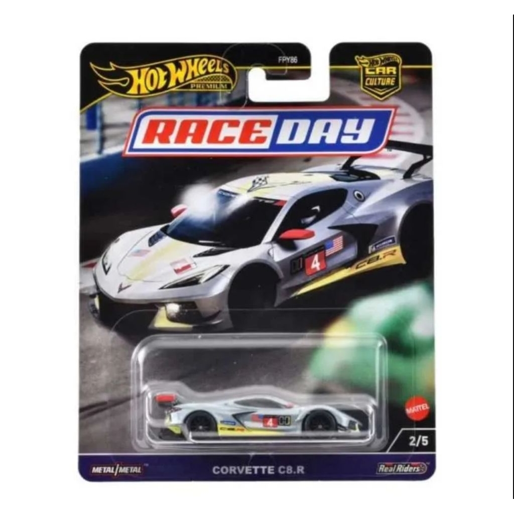 HOT WHEELS PREMIUM CORVETTE C8 R LE MANS & IMSA DAYTONA 2020-2025 EXCLUSIVE RACE DAY LE MANS