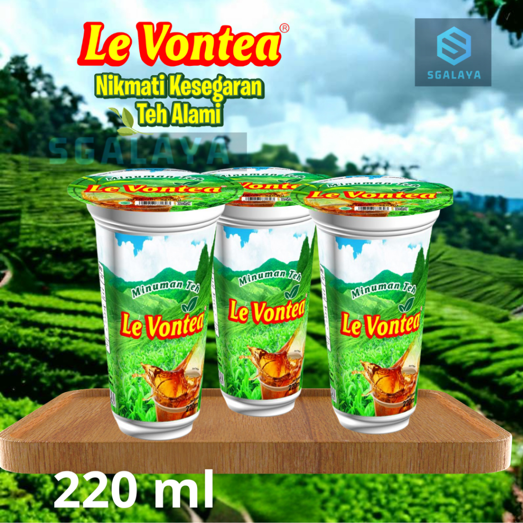 

Le Vontea Levontea 220 ml Minuman Teh Segar Alami