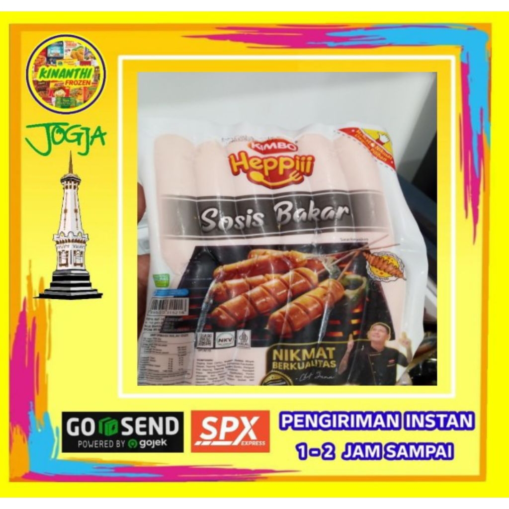 

Sosis bakar Kimbo Hepi 500gr, Jogja Frozen