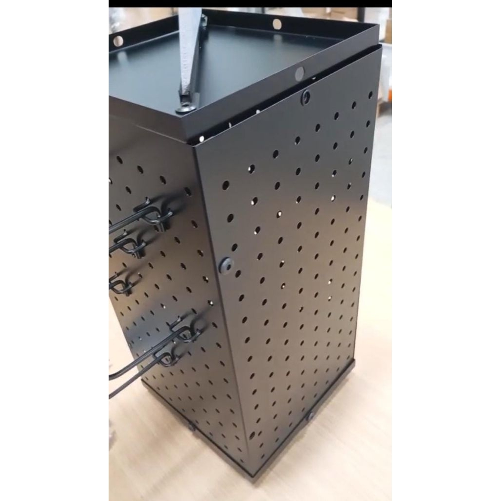 Rak Display Mini Putar Hitam/Rak Putar/Rak Display Cantolan