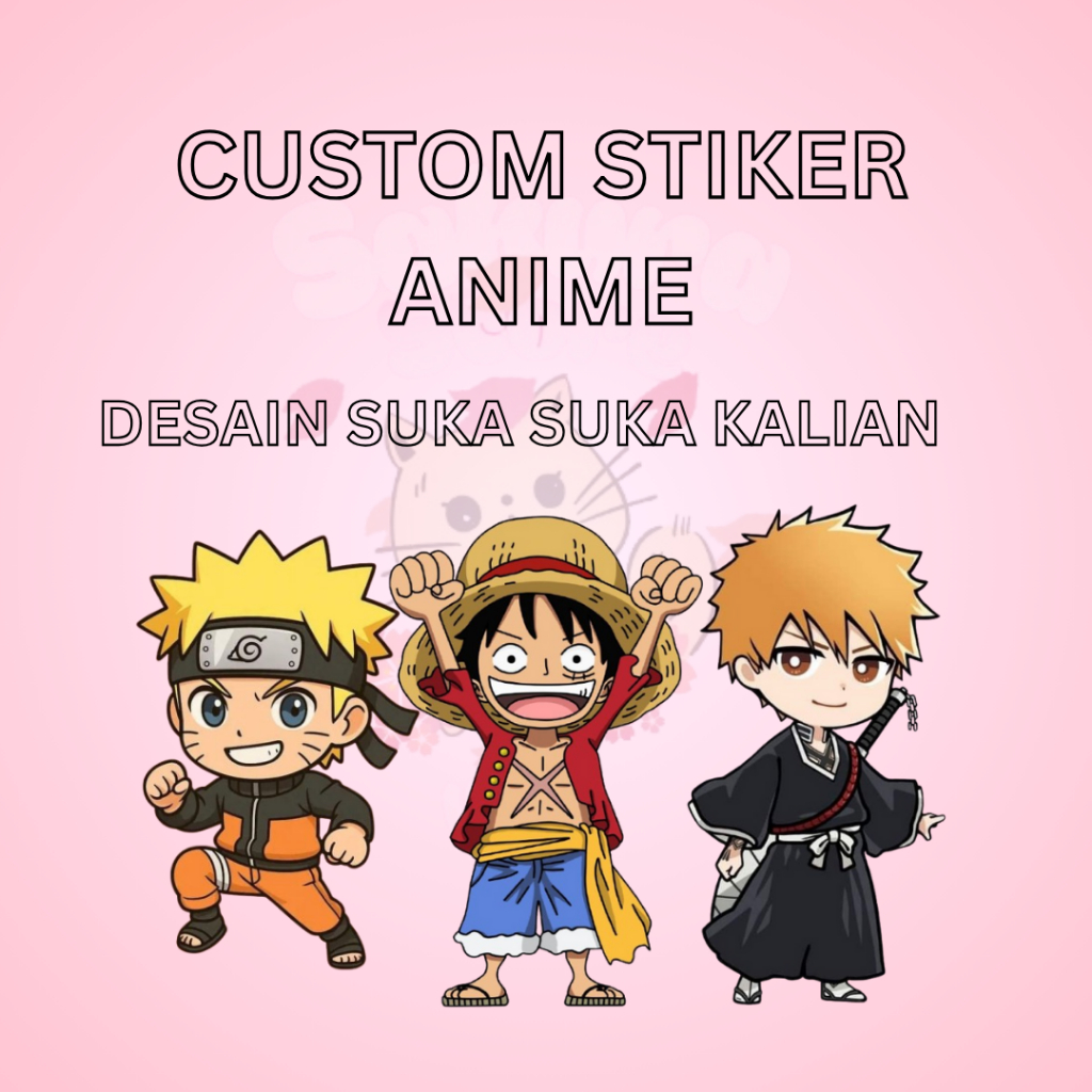 

STIKER CUSTOM MINI | Bebas Desain | Vinyl Tahan Air | Stiker Anime Manga VTuber | Stiker Murah Desain Sendiri