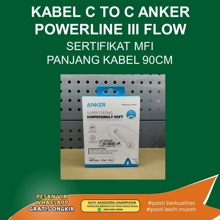KABEL DATA C TO C ANKER POWERLINE III FLOW