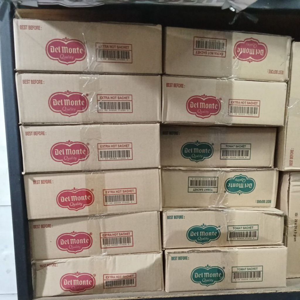 

Delmonte Saus Sachet ExtraHot & Tomat 9gr / KARTON