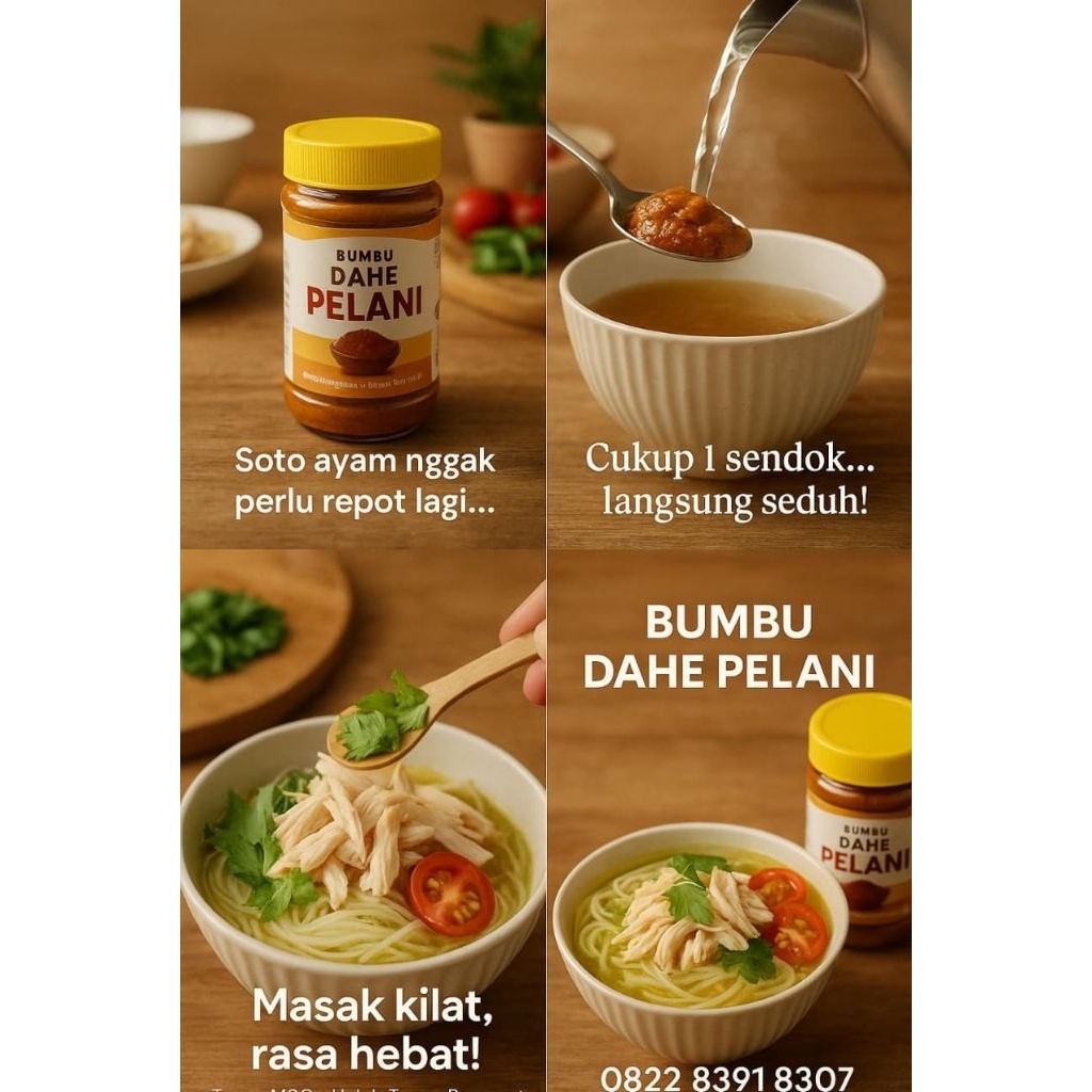 

dahe pelani Bumbu serbaguna - botol plastik 200g- Tanpa Pengawet- Rasa Resto