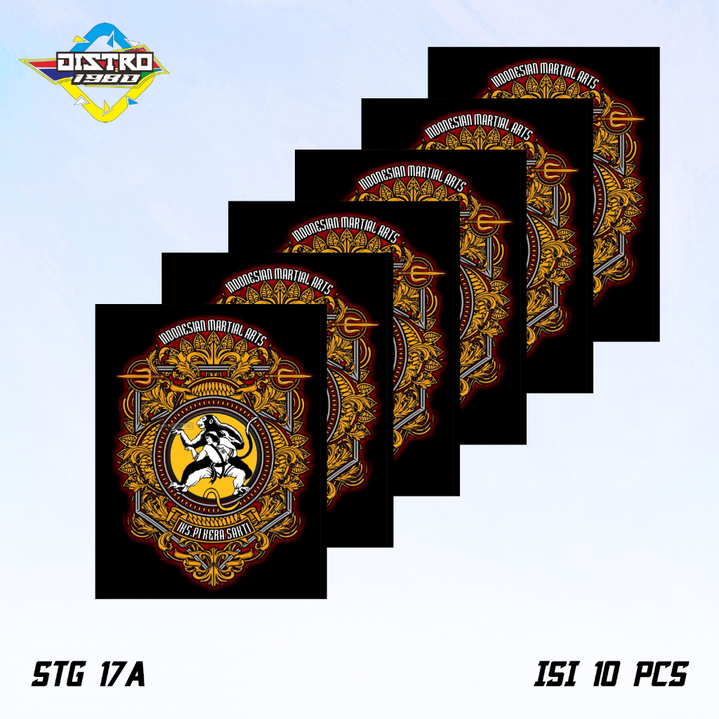 

ISI 10 PCS STIKER IKS.PI KERA SAKTI STG 17A ANTI AIR BAHAN VINYL (STG 17)
