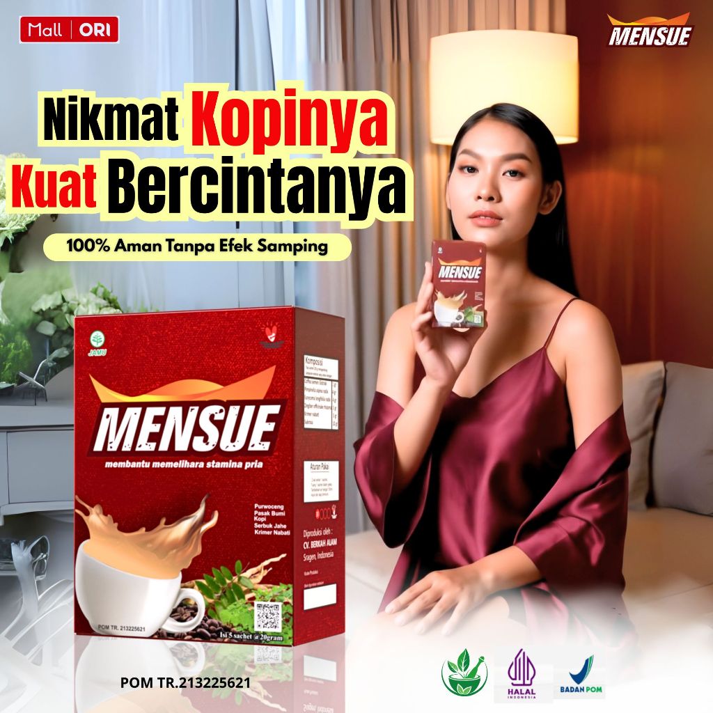 

MENSUE Kopi Stamina Kuat Pria Tahan Lama 1 Box Isi 5 Sachet