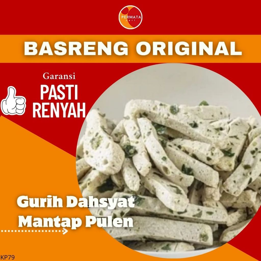 

Basreng Original 100Gram±/Cemilan Basreng Gurih/Olahan Baso Goreng Kering